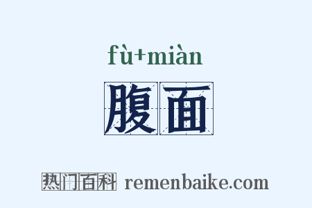 腹面是什么意思的图片